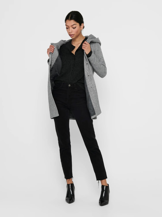 Manteau léger sedona gris chiné femme - Only