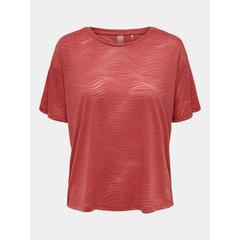 T-shirt nia loose play rouge femme - Only