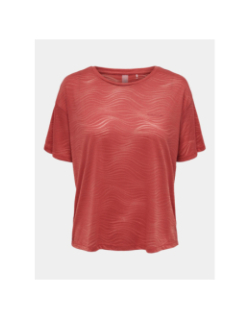 T-shirt nia loose play rouge femme - Only