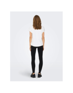 T-shirt loose jess play blanc femme - Only