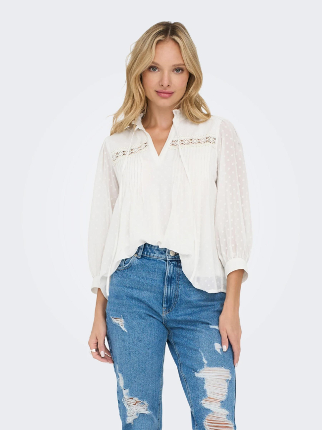 Top manches longues madonna blanc femme - Only