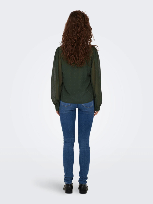 Blouse madonna vert foncé femme - Only