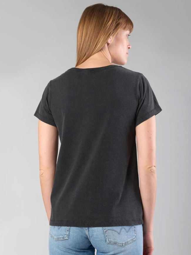 T-shirt tonito à paillettes noir femme - Le Temps Des Cerises