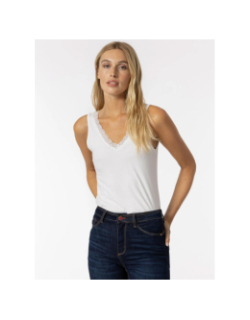 Lot 2 débardeurs vigo 9 dentelle noir/blanc femme - Tiffosi