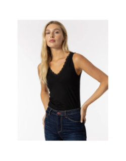 Lot 2 débardeurs vigo 9 dentelle noir/blanc femme - Tiffosi