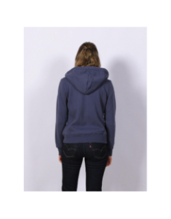 Sweat à capuche essential logo rose bleu femme - Superdry