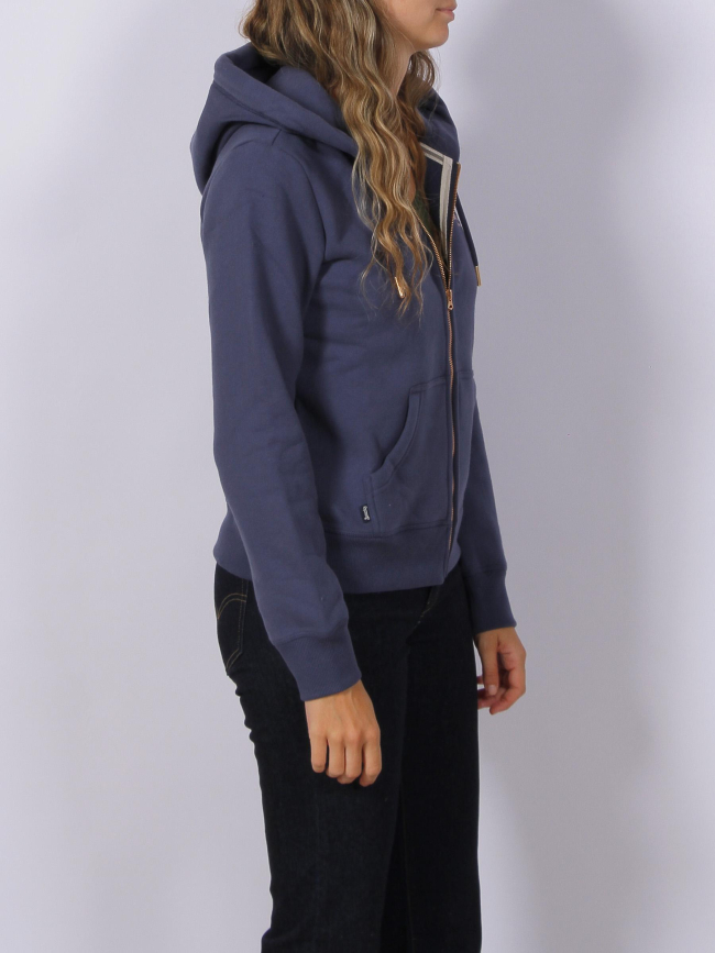 Sweat à capuche essential logo rose bleu femme - Superdry