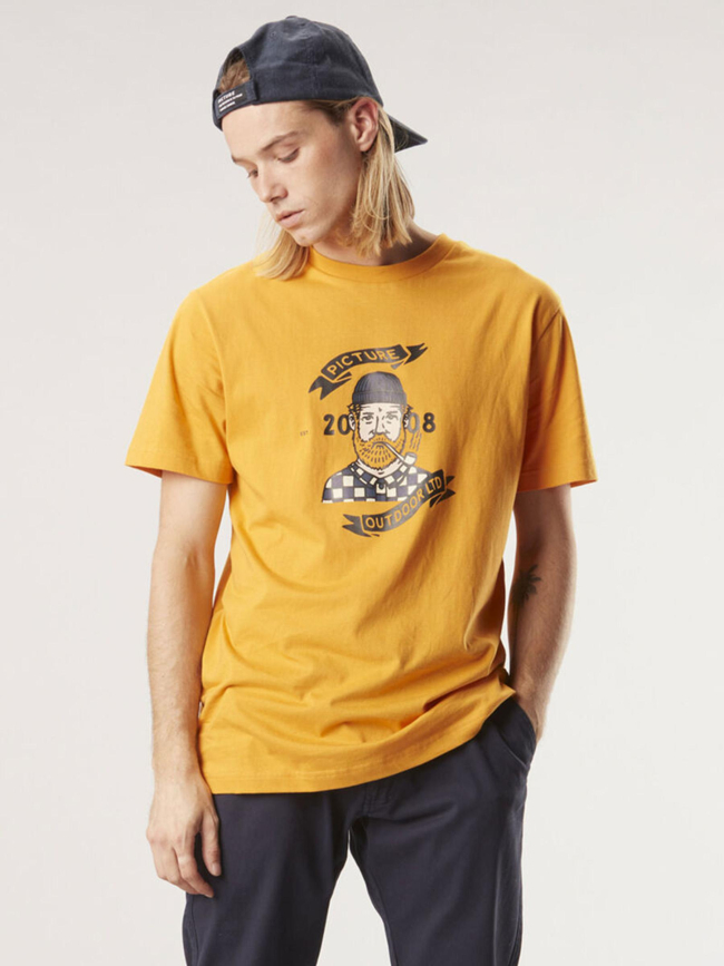 T-shirt chuchie outdoor mango jaune homme - Picture