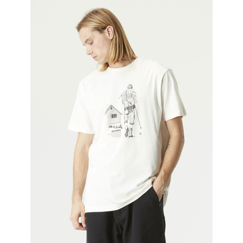 T-shirt D&S hiker aventure blanc homme - Picture