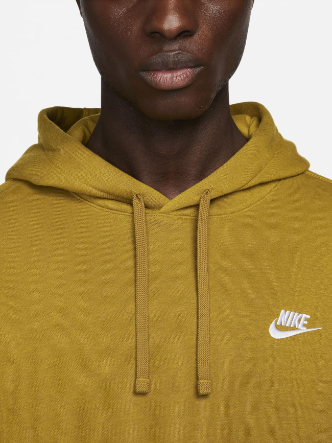 Sweat à capuche nsw club jaune homme - Nike