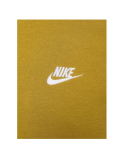 Sweat nsw club crew jaune moutarde homme - Nike