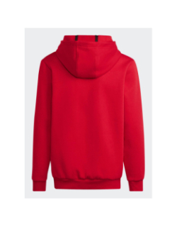Sweat à capuche 3s tib fleece rouge garçon - Adidas