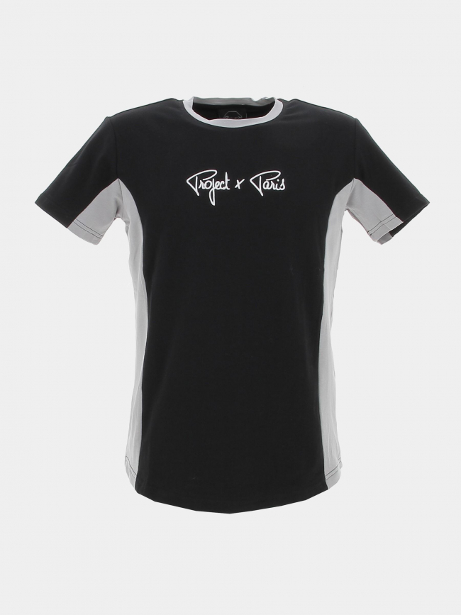 T-shirt bicolore noir homme - Project X Paris