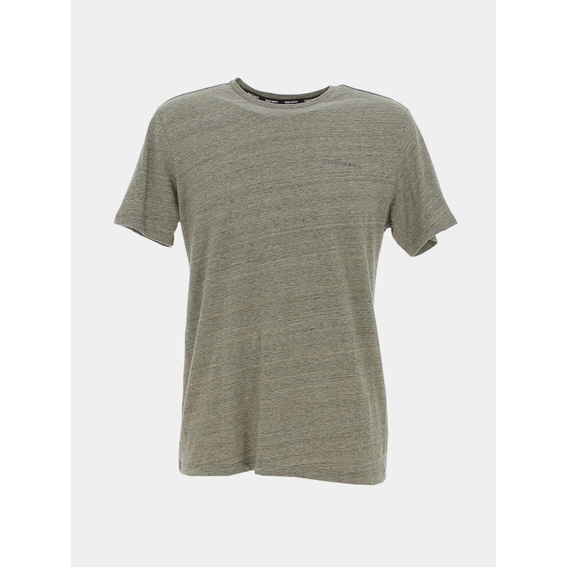 T-shirt t-nark uni kaki chiné homme - Teddy Smith