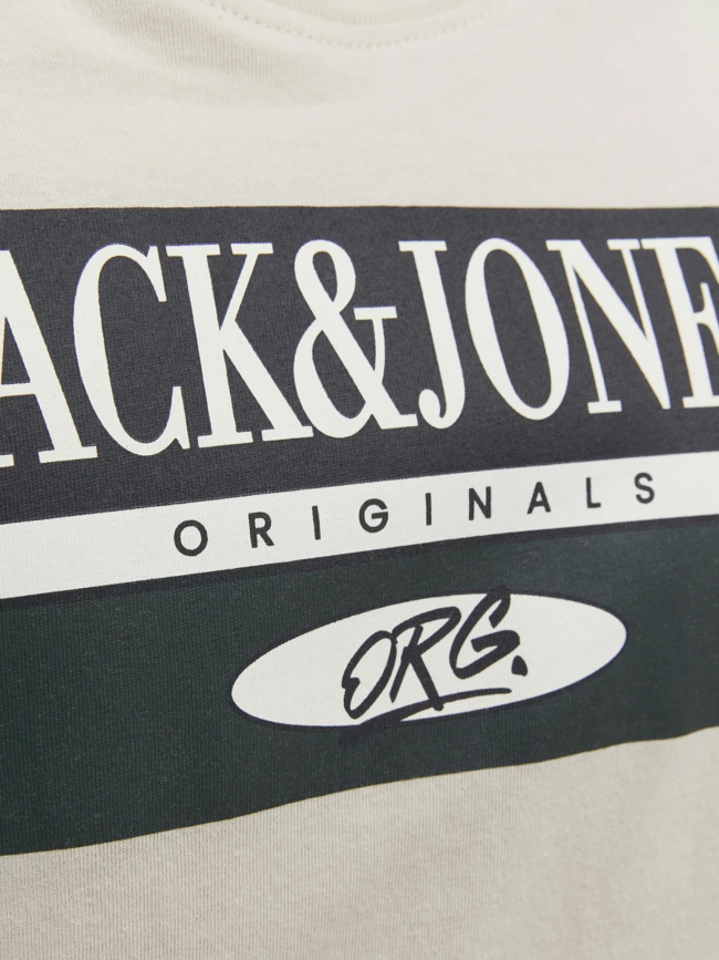T-shirt manches longues arthur beige garçon - Jack & Jones