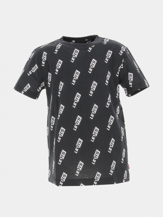 T-shirt manches courtes split boxtab logo noir enfant - Levi's