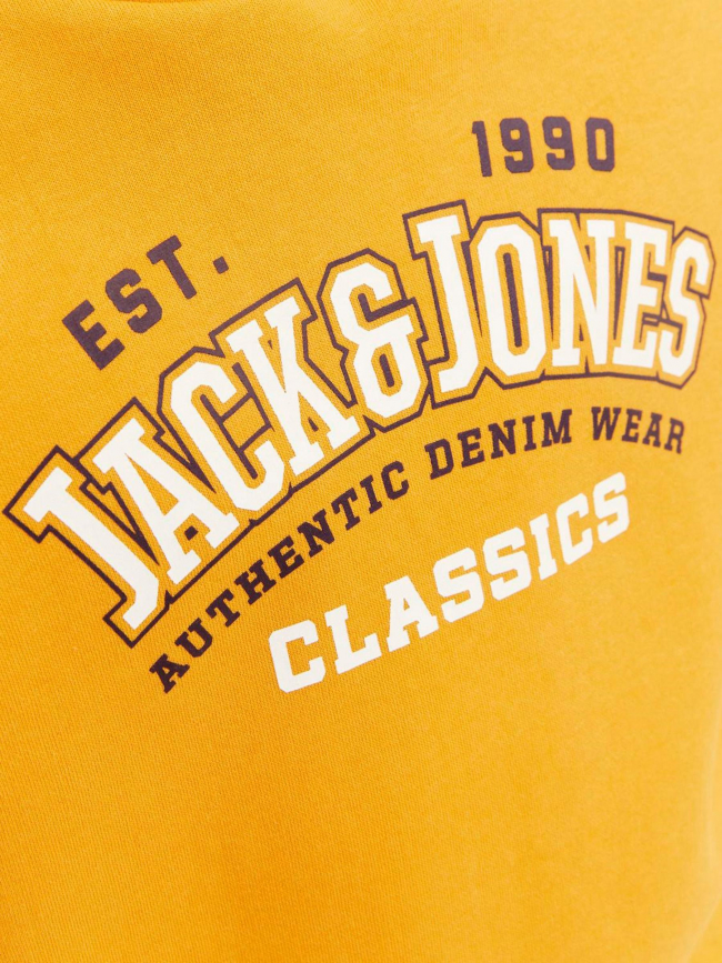 Sweat à capuche logo hood classics jaune enfant - Jack & Jones