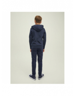 Sweat à capuche logo imprimé marine garçon - Jack & Jones