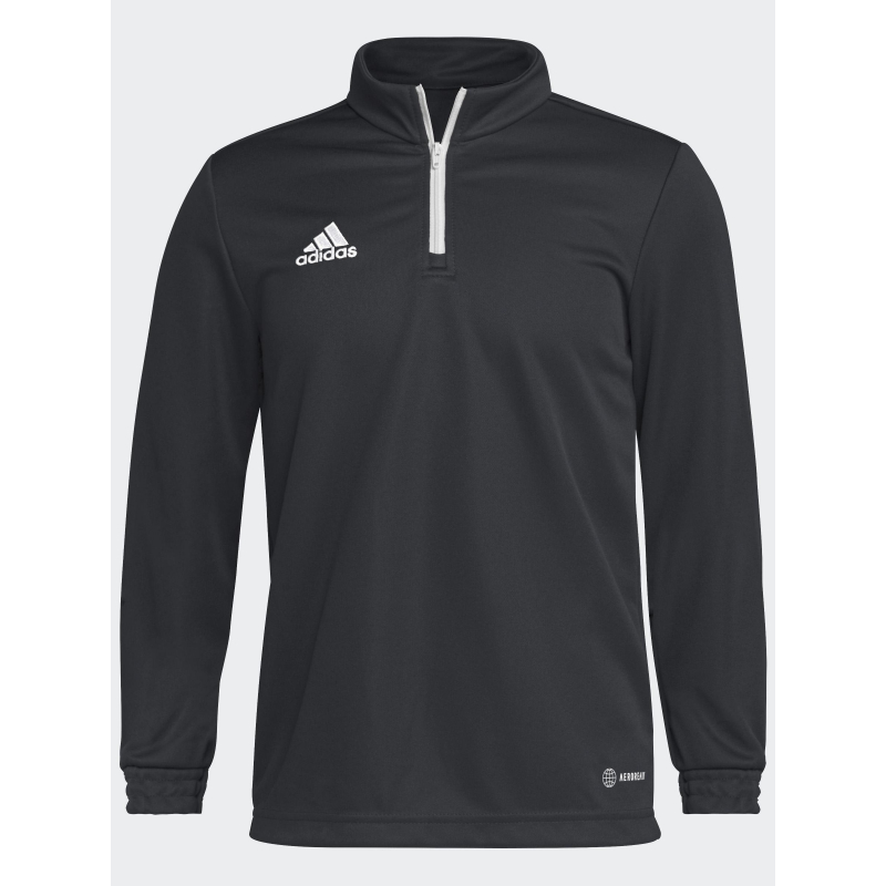 Sweat de football 1/4 zip ent22 training noir garçon - Adidas