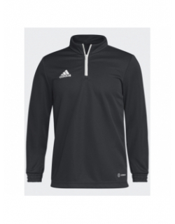 Sweat de football 1/4 zip ent22 training noir garçon - Adidas