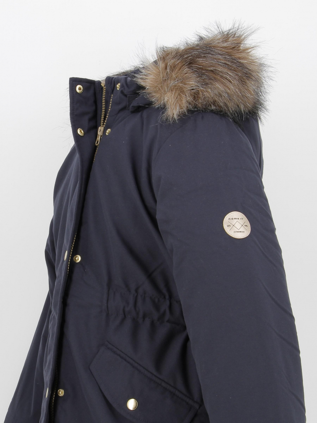 Blouson parka marlin bleu marine fille - Name It