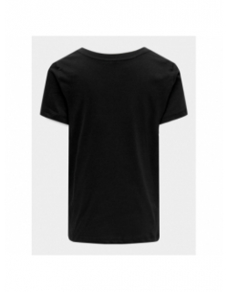 T-shirt kogemma reg squelette noir fille - Only