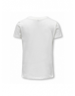 T-shirt kogemma reg squelette blanc fille - Only