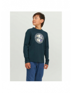 T-shirt manches longues arthur vert garçon - Jack & Jones