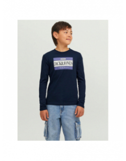 T-shirt manches longues arthur marine garçon - Jack & Jones