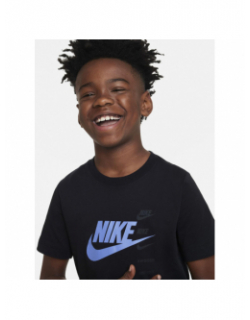 T-shirt nsw si multi-logos noir garçon - Nike