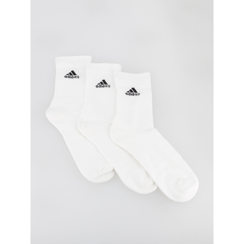 Pack 3 paires de chaussettes sportswear crew blanc - Adidas
