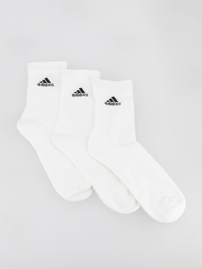 Pack 3 paires de chaussettes sportswear crew blanc - Adidas