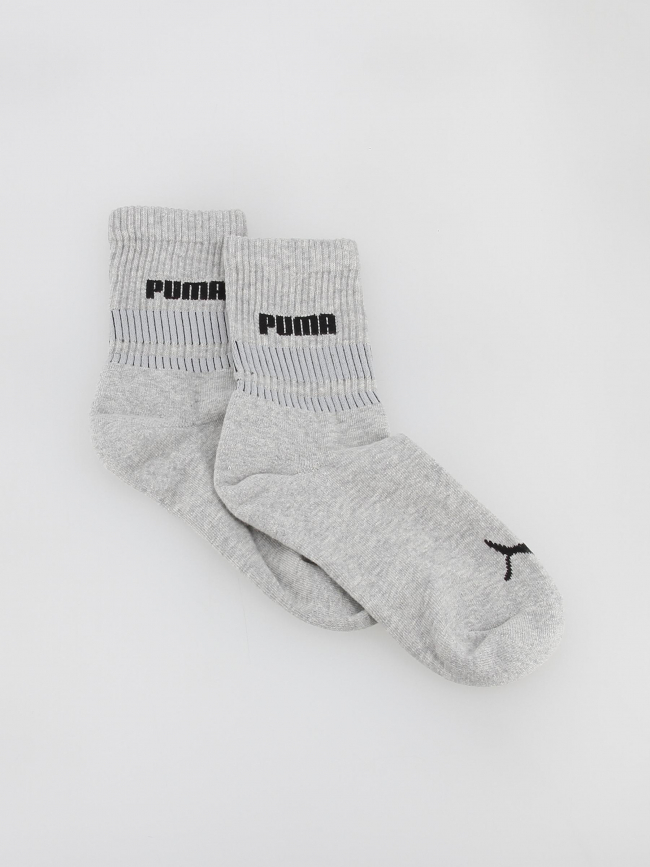 Pack 2 paires de chaussettes courtes new heritage gris - Puma