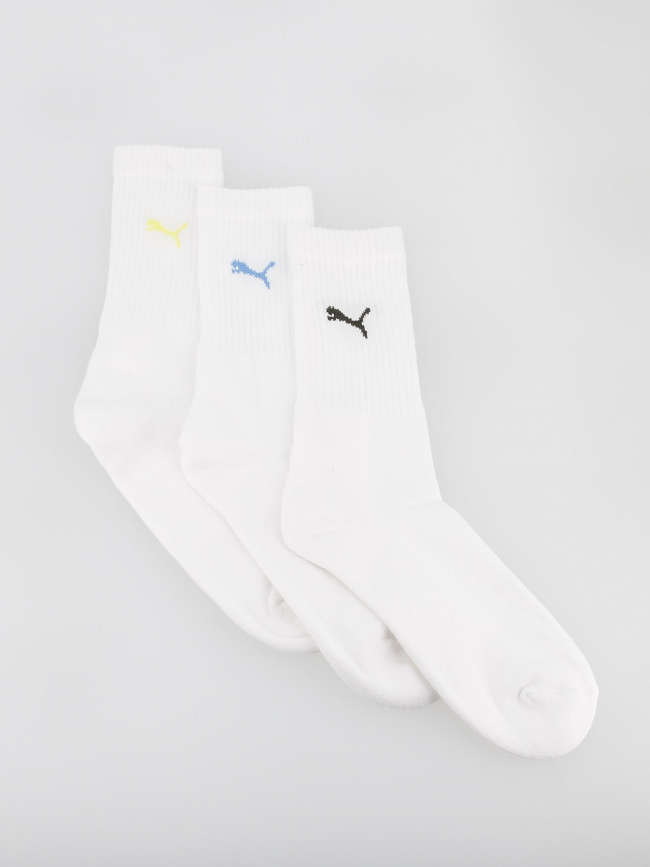 Pack 3 paires de chaussettes crew sock blanc - Puma