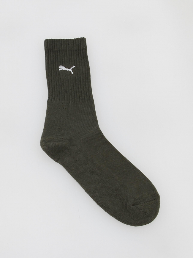 Pack 3 paires de chaussettes crew noir/kaki/gris - Puma