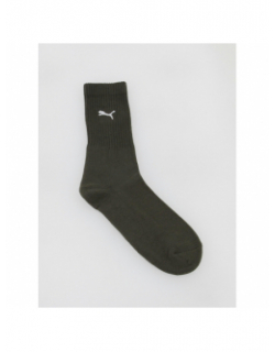Pack 3 paires de chaussettes crew noir/kaki/gris - Puma