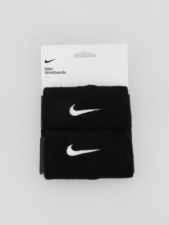 Bandeaux de poignet tennis swoosh doublewide noir - Nike