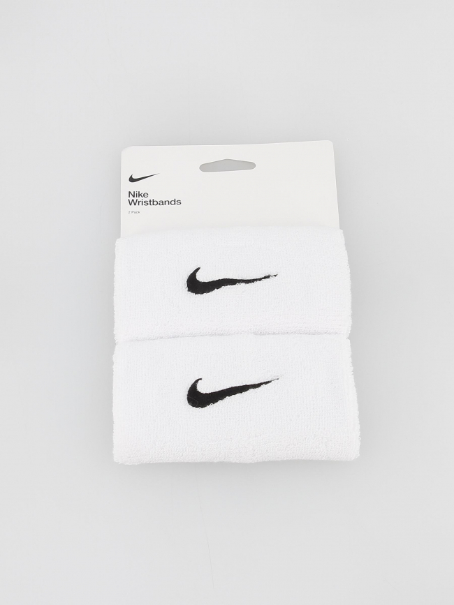 Bandeaux de poignet tennis swoosh doublewide blanc - Nike
