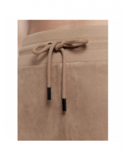 Jupe droite en suédine tamara beige femme - Guess