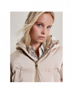 Doudoune satinée en duvet beige femme - Tommy Hilfiger