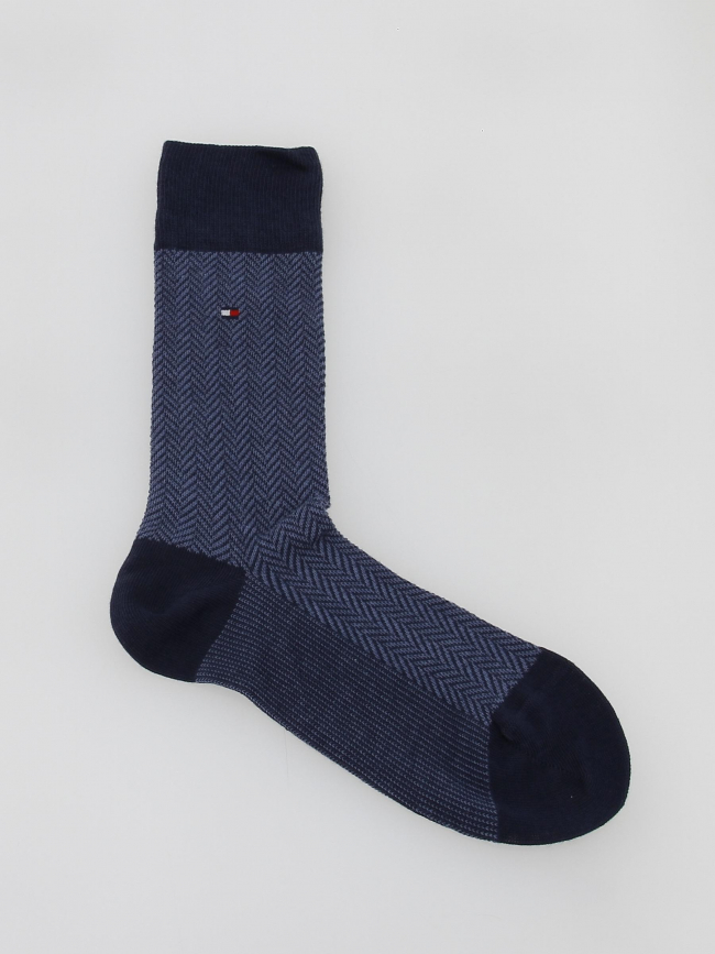 2 paires de chaussettes herringbone bleu homme - Tommy Hilfiger