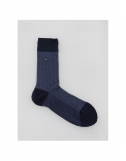 2 paires de chaussettes herringbone bleu homme - Tommy Hilfiger