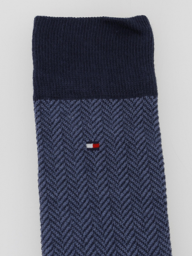 2 paires de chaussettes herringbone bleu homme - Tommy Hilfiger