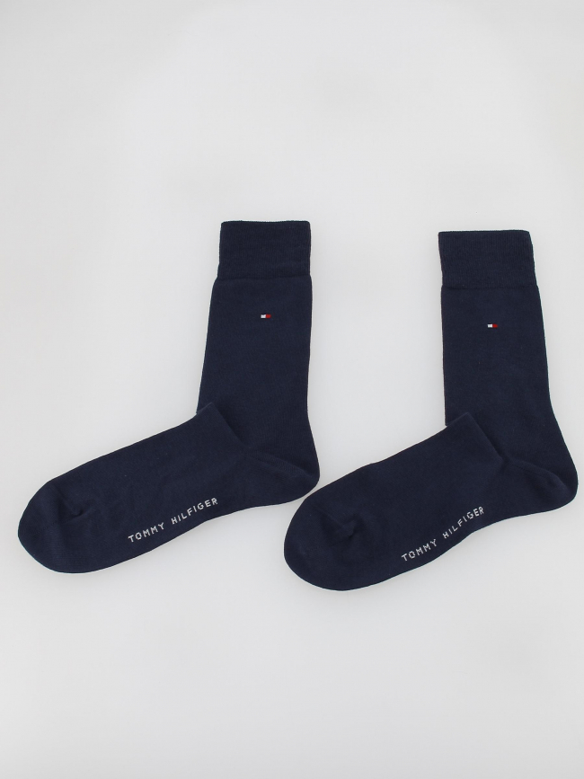 2 paires de chaussettes global bleu homme - Tommy Hilfiger