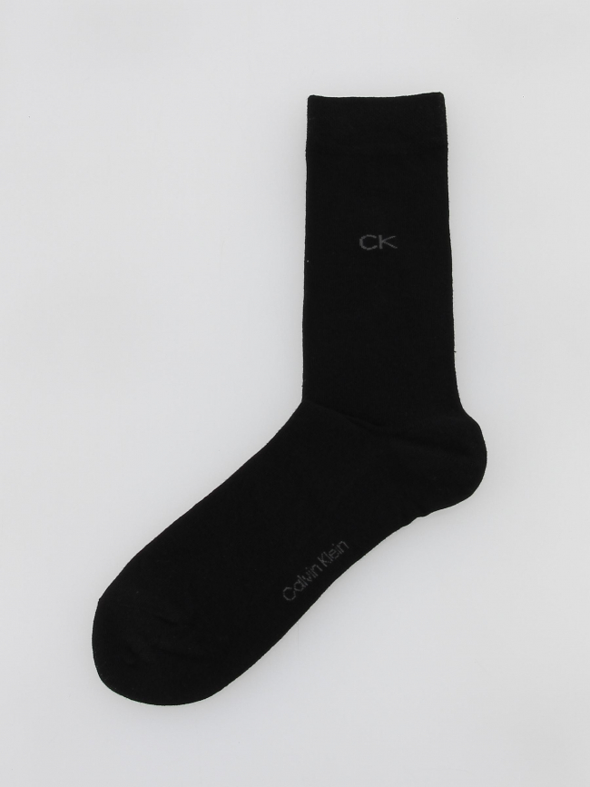 Pack 2 paires de chaussettes basket noir homme - Calvin Klein