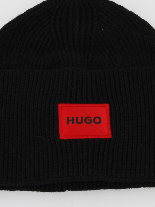 Bonnet en laine xaff noir homme - Hugo