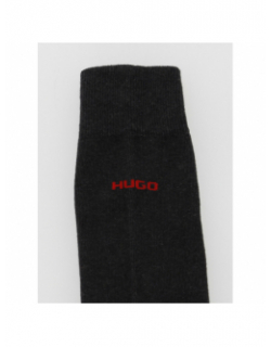 Pack 3 paires de chaussettes hautes gris homme - Hugo