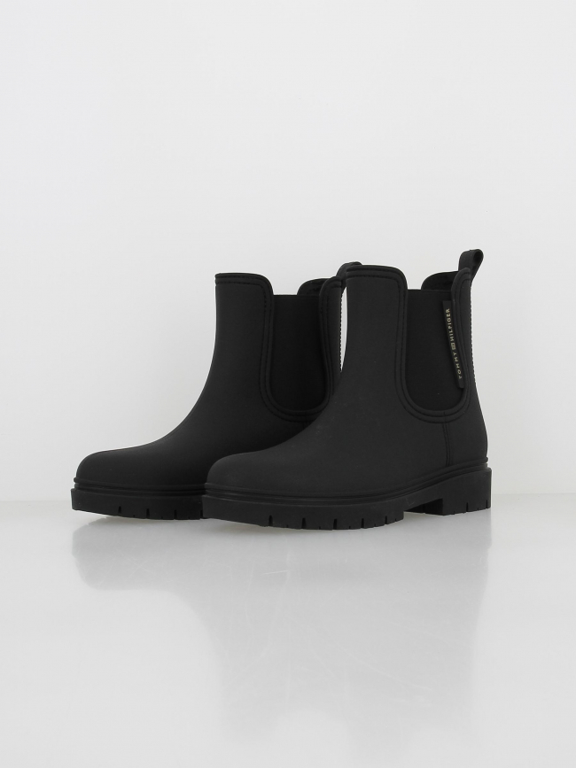 Boots de pluie essential rain noir femme - Tommy Hilfiger