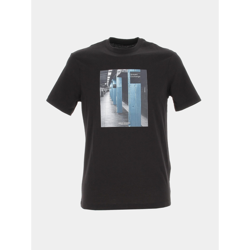 T-shirt metro noir homme - Armani Exchange