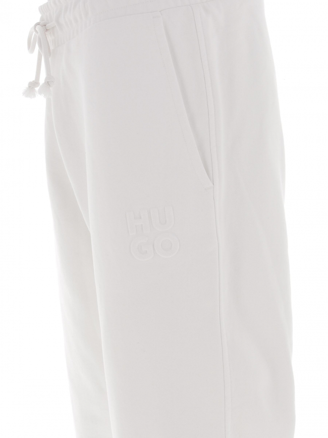 Jogging dchard logo embossé blanc homme - Hugo